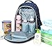 Aidonger Diaper Bag Backpack with Clips Large Capacity Fit Stroller (Blue)