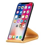 Samdi Desktop Wooden Cell Phone Stand or Cell Phone Holder, a Good Cell Phone Decorations, for All Kinds of Brand Cell Phone Such As iPhone Samsung Nokia Htc Huawei Sony Mi Moto Smartphone (White(birch Color))