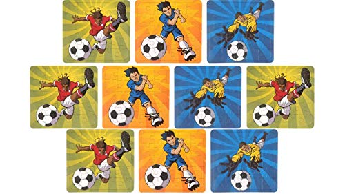 HENBRANDT 10 x Mini Football Jigsaw Puzzle