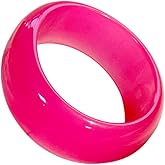 Exaggerated Colorful Irregular Geometric Acrylic Resin Bangle Bracelet Handmade Chunky Multicolor Round Square Acetate Wide Transparent Wristband Bracelet for Women Jewelry