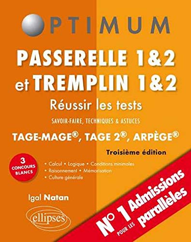 RÃ©ussir les Tests aux Concours Passerelle 1&2 et Tremplin 1&2 TAGE-MAGE MAGE 2 ARPEGE by (Paperback)