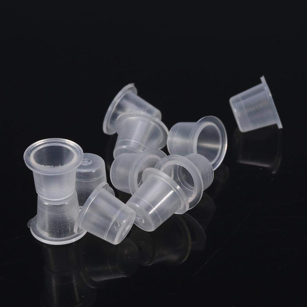 1000 Plastic Tattoo Ink Cups, Reusable Tattoo Ink Holder, Professional Tattoo Supplies for Makeup Body Art Tools