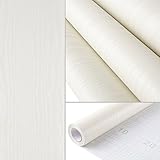 HOMFA Wallpaper 44.1 Square feet, Self-Adhesive Easy to Peel and Stick, Modern Fashion Print Embossed Stripe for Livingroom, Bedroom, Home Wall Decor, Off White 16.1