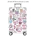 Yizeda 160 PCS Girl Cute Lovely Laptop Stickers Pink Decorative-Stickers Phone Guitar Water Bottle Motorcycle Skateboard Bicycle Bike Sticker Decal