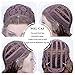 IMSTYLE Dark Brown Lace Front Wigs Long Wavy Synthetic Wig for Women Brown Color Heat Resistant Hair Wig for Cosplay Party