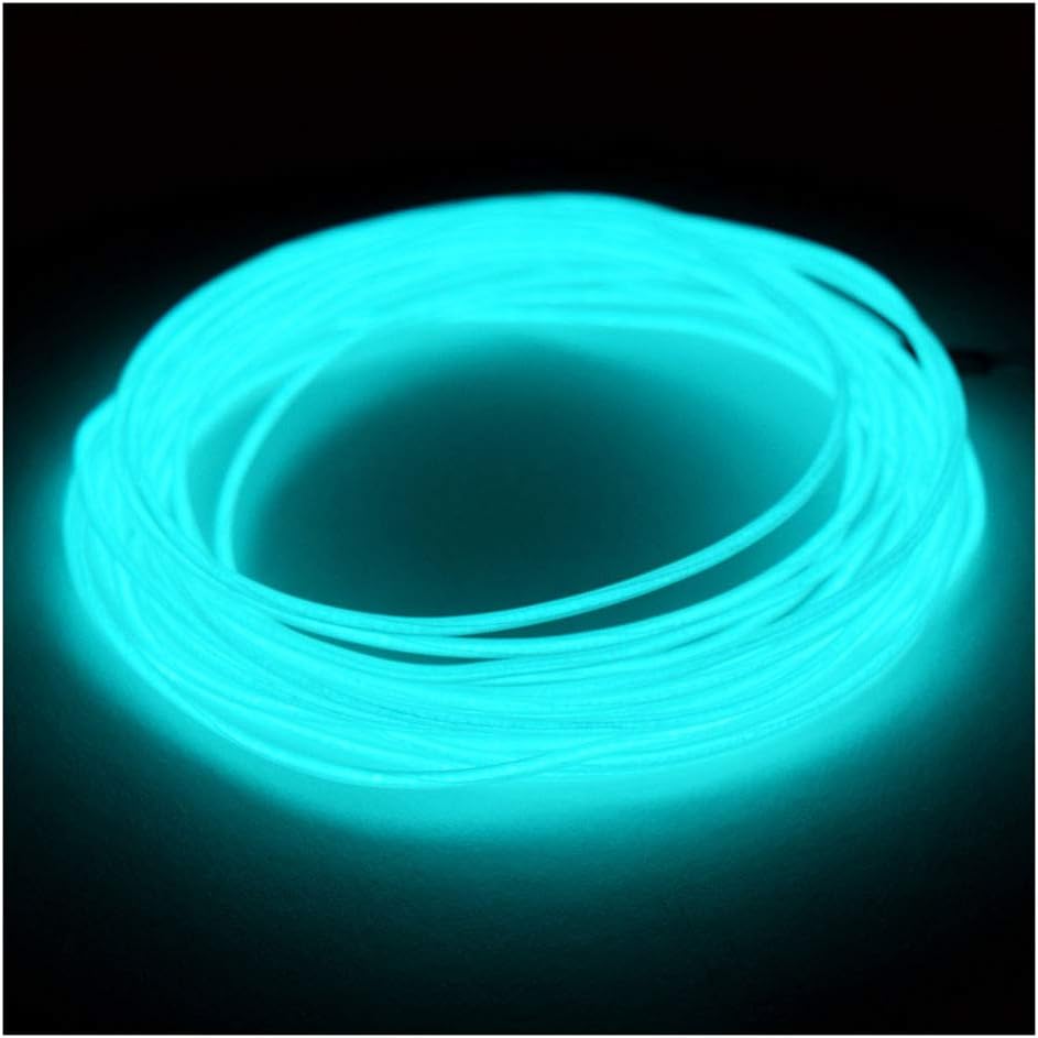 GlowCity 2.6mm 3FT Light Up El Wire Kits (Aqua)