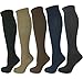 Swell Relief 5 Pair Moderate Compression Socks, 15-20 mmHg. Assorted Colors S/M