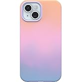 OtterBox iPhone 16e, 15, 14, & 13 Symmetry Series Case - Soft Sunset (Purple), Snaps to MagSafe, Ultra-Sleek, Raised Edges Protect Camera & Screen