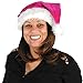 Beistle Pink Velvet Santa Hat with Plush Trim