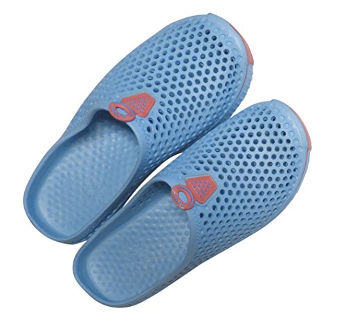 DINY Home & Style Ladies Womens Slip On Sneaker Clogs Sandals (10, Blue)