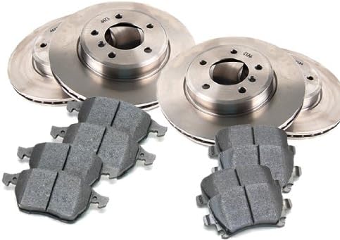 OE Replacement Direct Fit Brake Kit Compatible for 2010-2012 LEXUS LS460, LS460L RWD, Sport Pkg & Brembo Front and Rear Brake Pads and Brake Rotors
