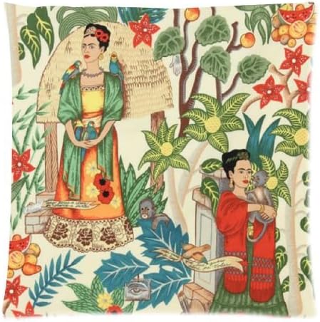 Dawndiy Frida Kahlo Custom Pillowcase, Frida Kahlo Zippered Pillow Case Cover Size 20*20 (two side)