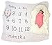 Kiddo Kind Baby Milestone Blanket - 52 x 48 - Makes Unique Photo Props for Babies - Extra Large Monthly Age Blankets Create Personalized Photography for Each Month - Perfect for Expecting Moms