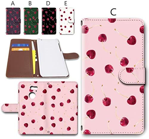 国内最安値に挑戦 Arrows Fit F 01h 専用 手帳型 ケース カメラ穴搭載 ダイアリー レザー製 アローズ スマホケース フィット スマホカバー さくらんぼ デザインc