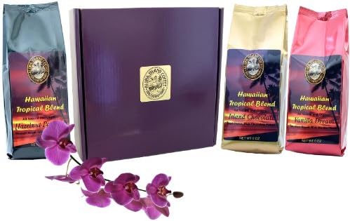 Kona Hawaiian Flavored Coffee of the Month Club, Shipped Monthly for Six Months, Great For Coffee Lovers Who Love Flavored Coffee, an All Occasions Gift