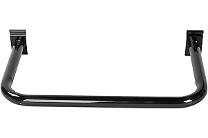 SSWBasics U-Shaped Black Hangrail for Wire Grid - For Grid Wall or Slat Grid - Sleek Black U-Shaped Hangrail Grid Wall Accessory - Stylish Wire Grid Wall Accessories for Organized Displays