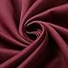 Rose Home Fashion Blackout Sliding Door Curtains, Room Darkening Thermal Insulated Curtains for Living Room Bedroom, Sliding Glass Door Drapes, 1 Panel, W100 x L84, Burgundy