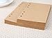 Chris-Wang 80 Sheets A5 Size 6-Holes Traveler's Notebook Planner Filler Papers/Journal Dairy Inserts Refill Kraft Paper/Loose-leaf Binder Paper, Brown Color, 8.5