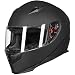 ILM Full Face Motorcycle Street Bike Helmet with Removable Winter Neck Scarf + 2 Visors DOT (XL, Matte Black) primary