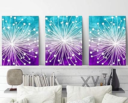 Teal Purple And Grey Living Room - junghwastories