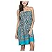M.Brock Womens Strapless Baroque Floral Sundress Bohemian Vintage Tube Dress Boho Sexy Summer Beachwear A-green2 2XL