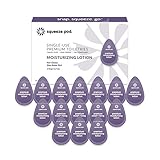 Squeeze Pod Travel Moisturizing Lotion - 15 Single Use Pods – Shea Butter Rich, Relief for Cracked Hands or Heels, Leakproof, TSA Approved Travel Size Natural Moisturizer For Air Travel, Gym Bags ML5