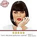 Short Black Bob Wig Bangs Mia Wallace Gatsby Costume 1920s Flapper Wigs Women