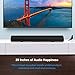 MEGACRA Soundbar, Sound Bar Surround Sound System 28 Inch 40Watt TV Speaker Wired Wireless Connection (Black)