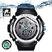TEKMAGIC 10ATM Waterproof Digital Scuba Diving Watch 100m Underwater for Swimming and Running with Stopwatch and Luminous LCD Display Built-in