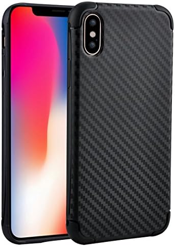 iPhone X Case,SRS DIGICH Apple iPhone X 5.8 Inch Carbon Fiber Design and Thin Fit for Apple iphone X Black 2017