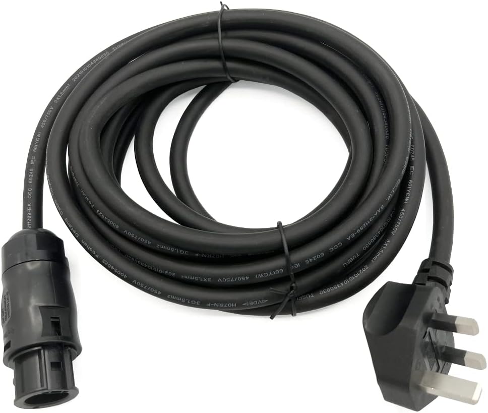 Solarsys AC Power Cord UK Plug Betteri BC01 Female Hoymiles Deye Envertech
