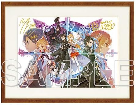 Amazon Co Jp ソードアート オンライン 著者 イラストレーター箔押しサイン入り複製原画19 電撃文庫 川原 礫 Abec 限定 キリト アスナ Sao ホビー 通販