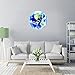 WANGZHIMING Removable 3D Luminous Blue Light Earth American Plate Pattern Self-Adhesive DIY Glowing Planets Wall Sticker for Kids' Room Nursery Living Room Home Decoraions