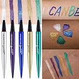 UCANBE 5PCS Liquid Eyeliner Pen Waterproof Eye Gel Shimmer Sparkle Smudge Proof Pigmented Eyeshadow Eye Liner Pencil Cosmetics (Set of 5)