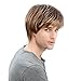STfantasy Mens Wig Blonde Ombre Brown Male Guy Short Layered Cosplay Party Hair Toupee 12 Inches