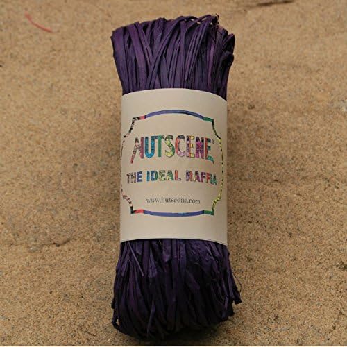 Nutscene - Raffia Hank 50gm - Purple Passion, Eco-friendly Garden ties, Crafting, Gifwrapping.