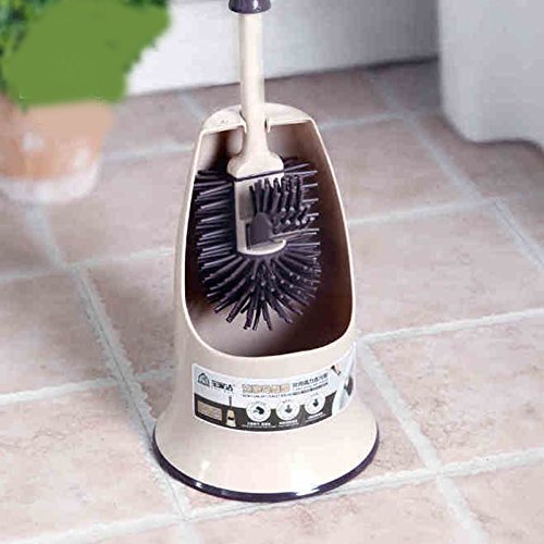YOYOHOME Soft Bristle Toilet Brush with SelfCleaning Double Headed