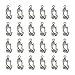 Monrocco 100 Pcs Antique Silver Religious Prayer Charms Praying Hands Charm Pendants Bulk for Bracelets Jewelry Making
