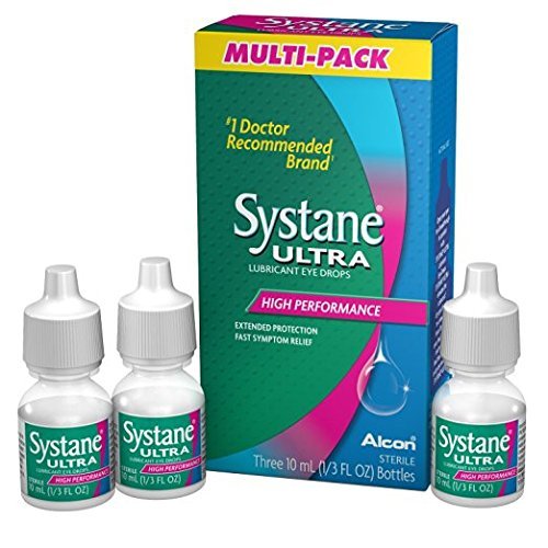 Systane Ultra Lubricant Eye Drops, .33 fl oz (10 ml) (3 Bottles Total)