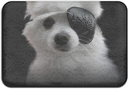 Eyepatch Dog Doormat Entrance Mat Floor Mat Rug Indoor/Outdoor/Front Door/Bathroom Mats Rubber Non Slip