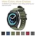 Fintie 20mm Quick Release Watch Bands, Soft Nylon Replacement Strap Band with Adjustable Closure, Olive