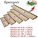 INTBUYING Screen Printing Squeegee Ink Squeegee Wooden Water Scraper 65 Durometer 13nches Long 4 inches Wide with Rubber Blade and Wooden Handle