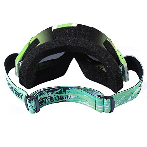 JIEPOLLY Motocross Goggles,Dirt Bike OTG Riding Racing ATV MX Goggle