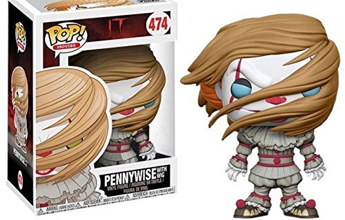 Funko Pop! IT Pennywise With Wig, Limited Edition Exclusive, Concierge Collectors Bundle Vinyl Figure