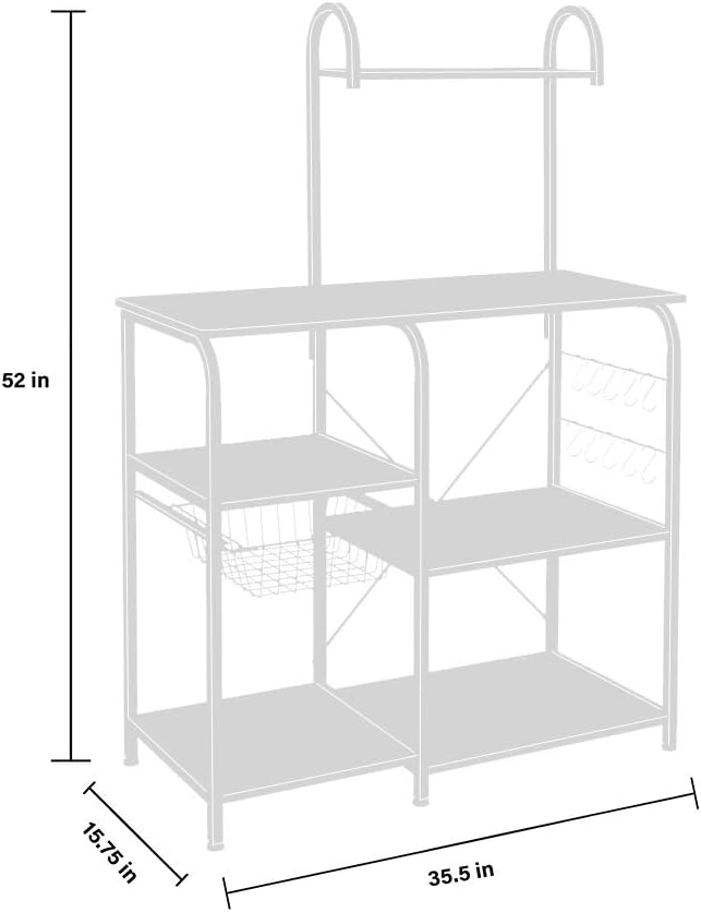 AZ L1 Life Concept Pantries, 35.5 inches, Neutral: Furniture & Decor