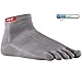 Injinji Run Original Weight Mini-Crew Xtralife Socks, Gray, Small