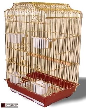 Lorenzo Gold Gold Lorenzo Bird Cage For Budgies Canaries Lovebirds Cockatiels