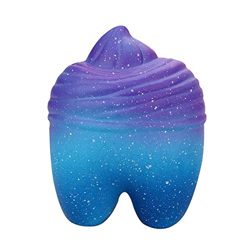 Hot Sale!! Squishy Toy, ZOMUSAR 10cm Galaxy Teeth Cake Scented Squishies Slow Rising Squeeze Toys Collection Toy (AS Show)