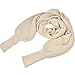 Unisex Fashion Autumn Winter Unisex Knitted Scarf Cape Shawl with Sleeves Beige