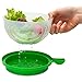 O'Salata Original Salad Cutter Bowl - Best Salad Maker, Vegetable Chopper, ABS Plastic, Green, Compact, Everyday Use